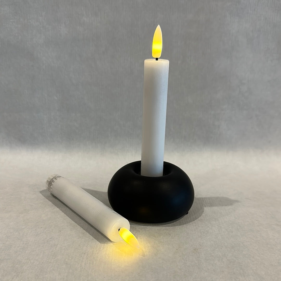 Ledkaars wit Dinner 15 cm