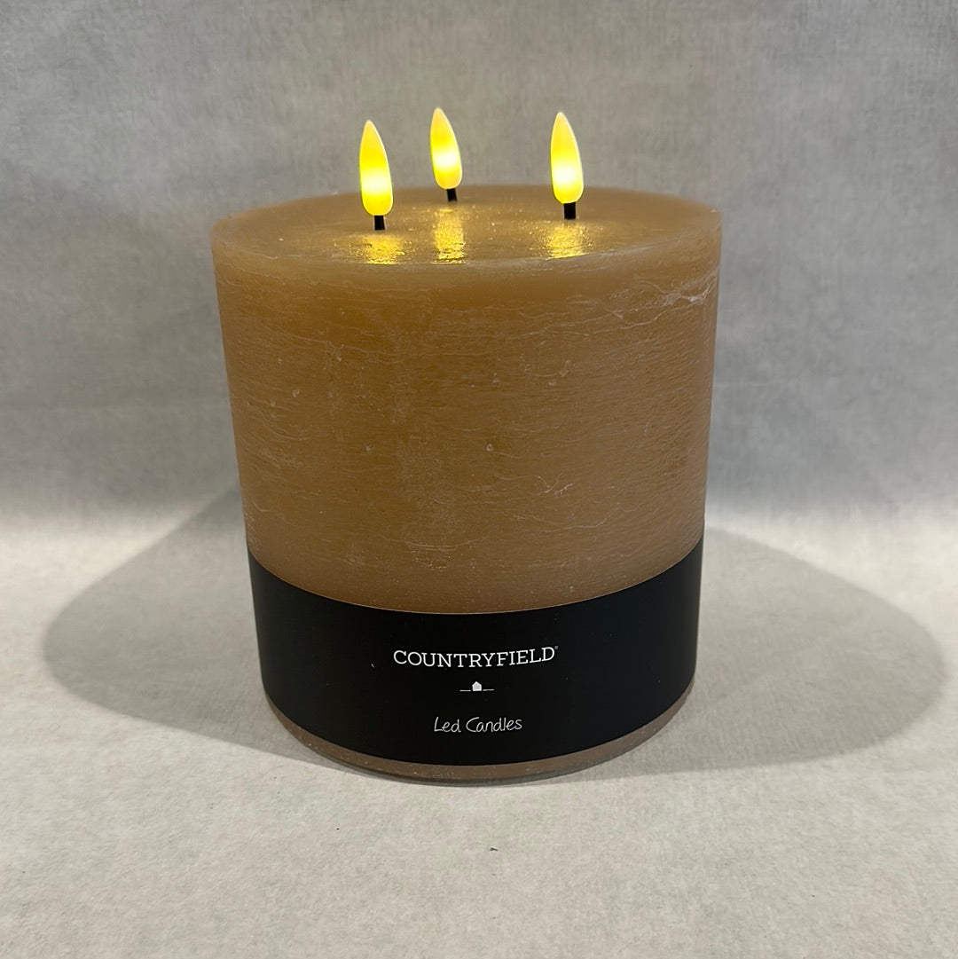 Ledkaars beige Stomp 3 lont