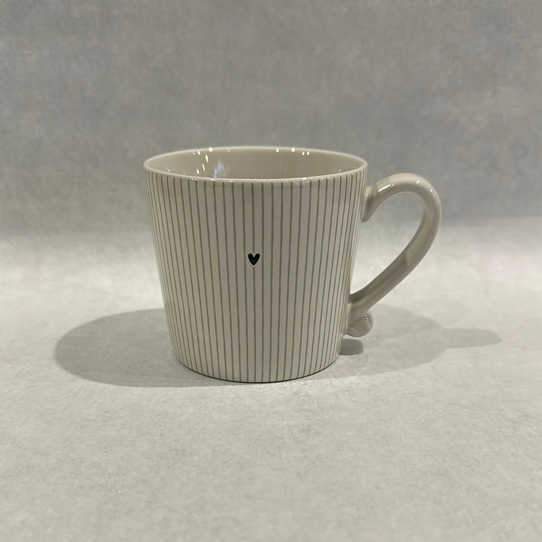 Mug White/Stripes In Titane