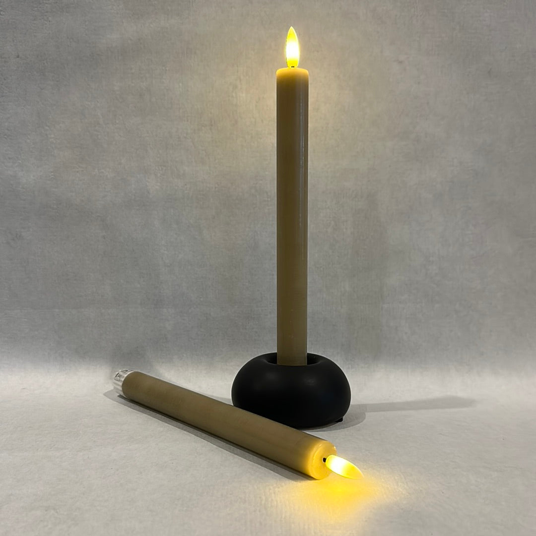 Ledkaars beige Dinner 24,5 cm