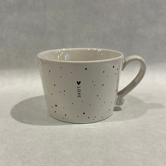 Cup White/Love And Little Dots In Black