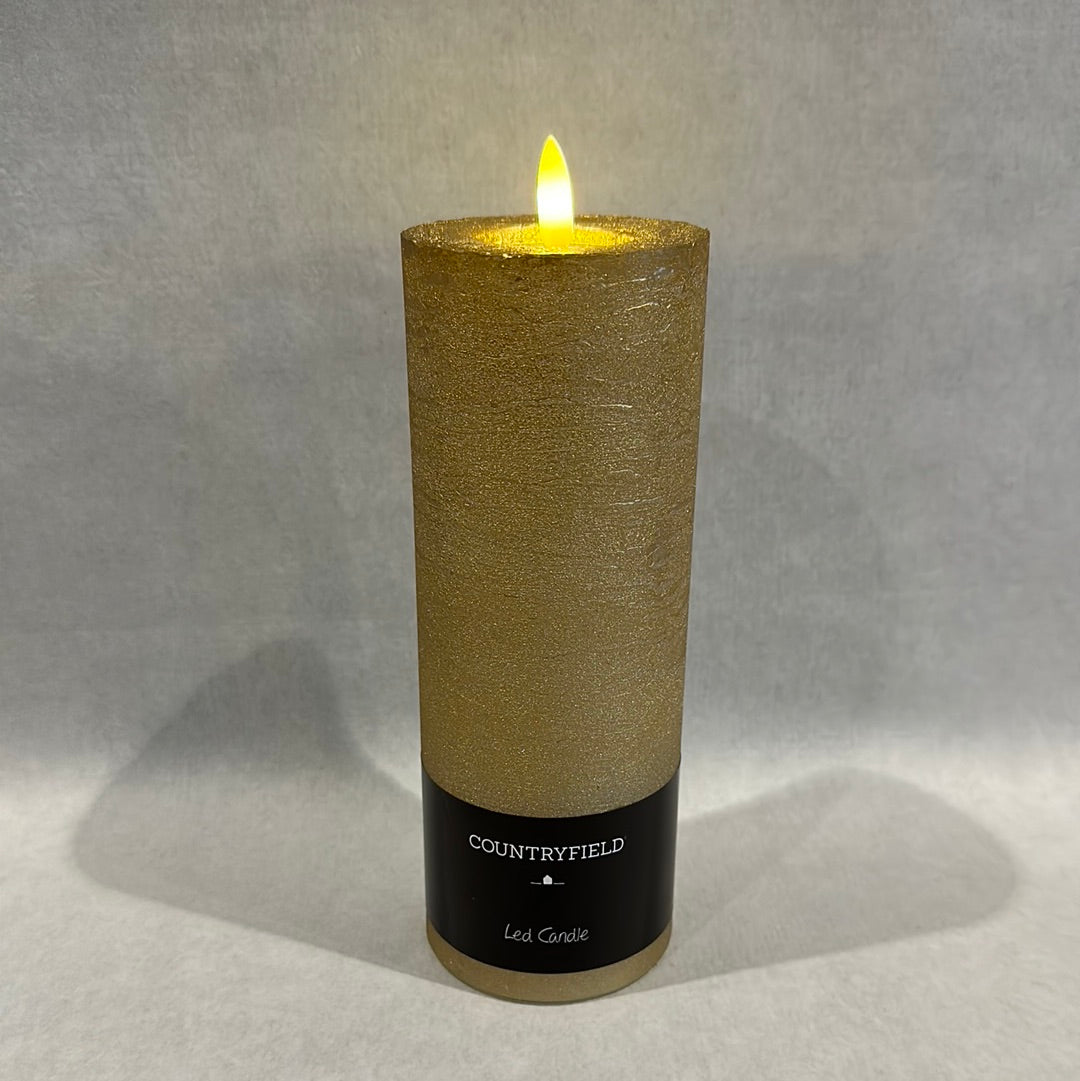 Ledkaars goud Stomp 22 cm