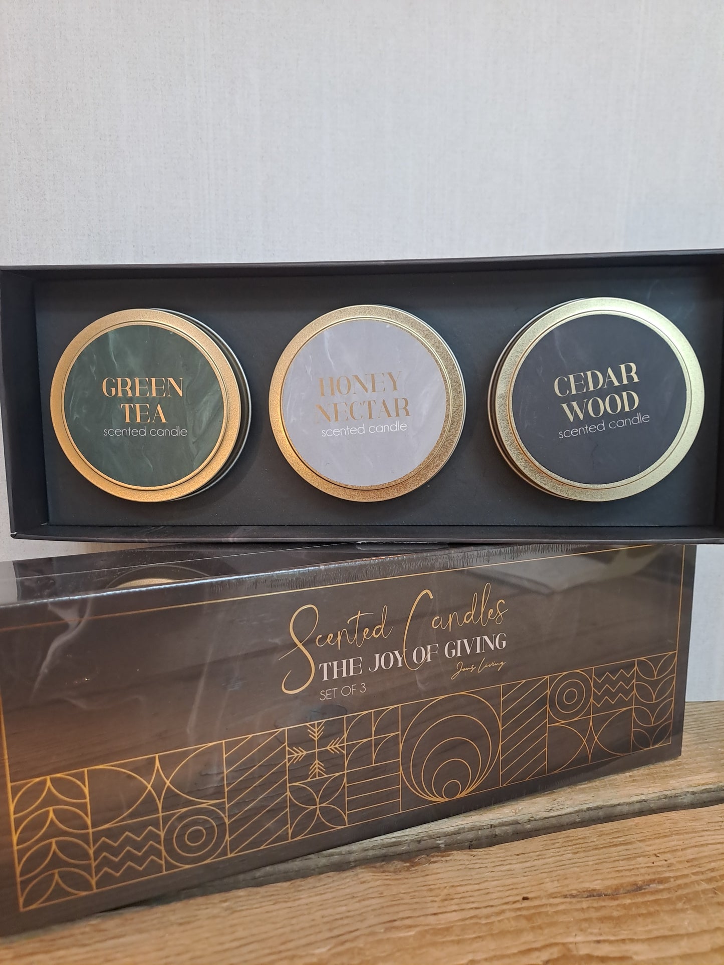 Giftset met 3 geurkaarsen