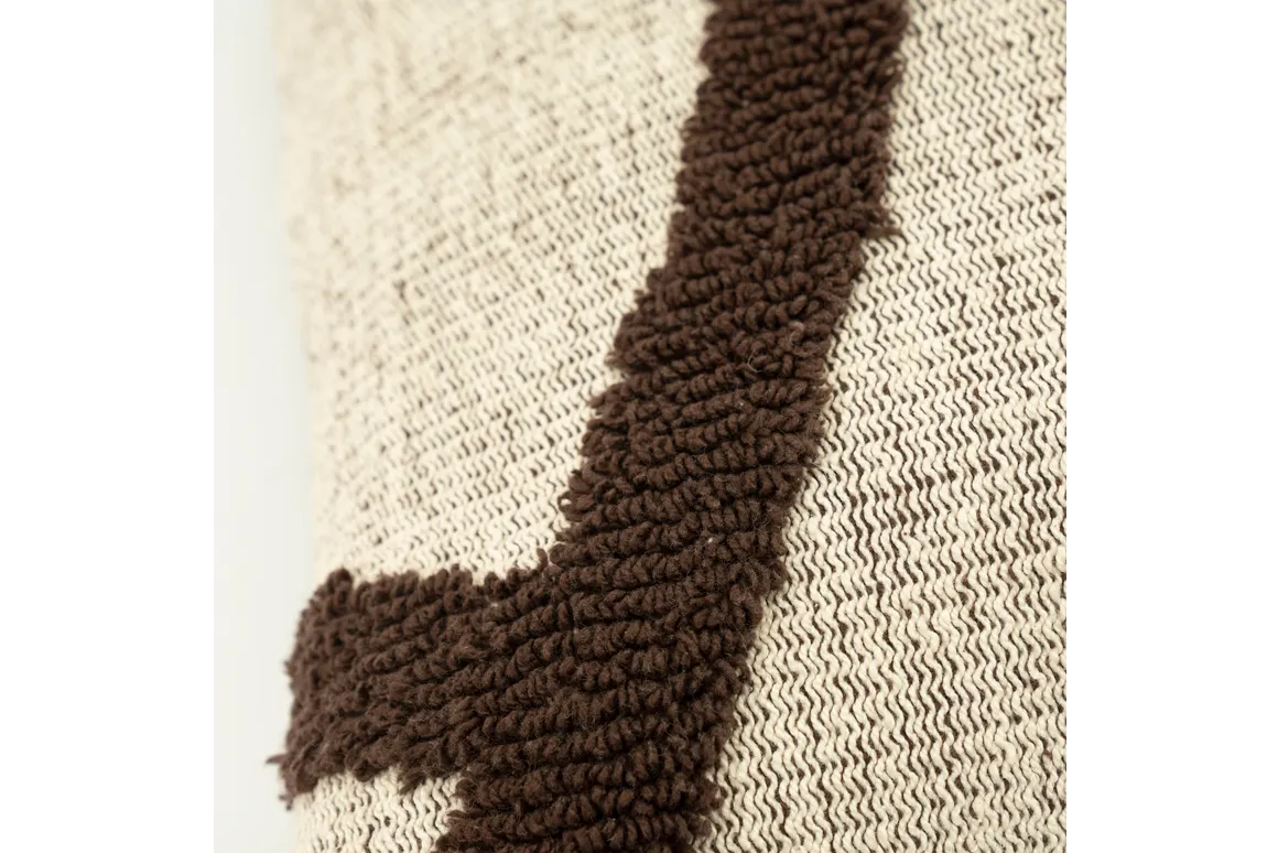 Pillow Majani- dark brown